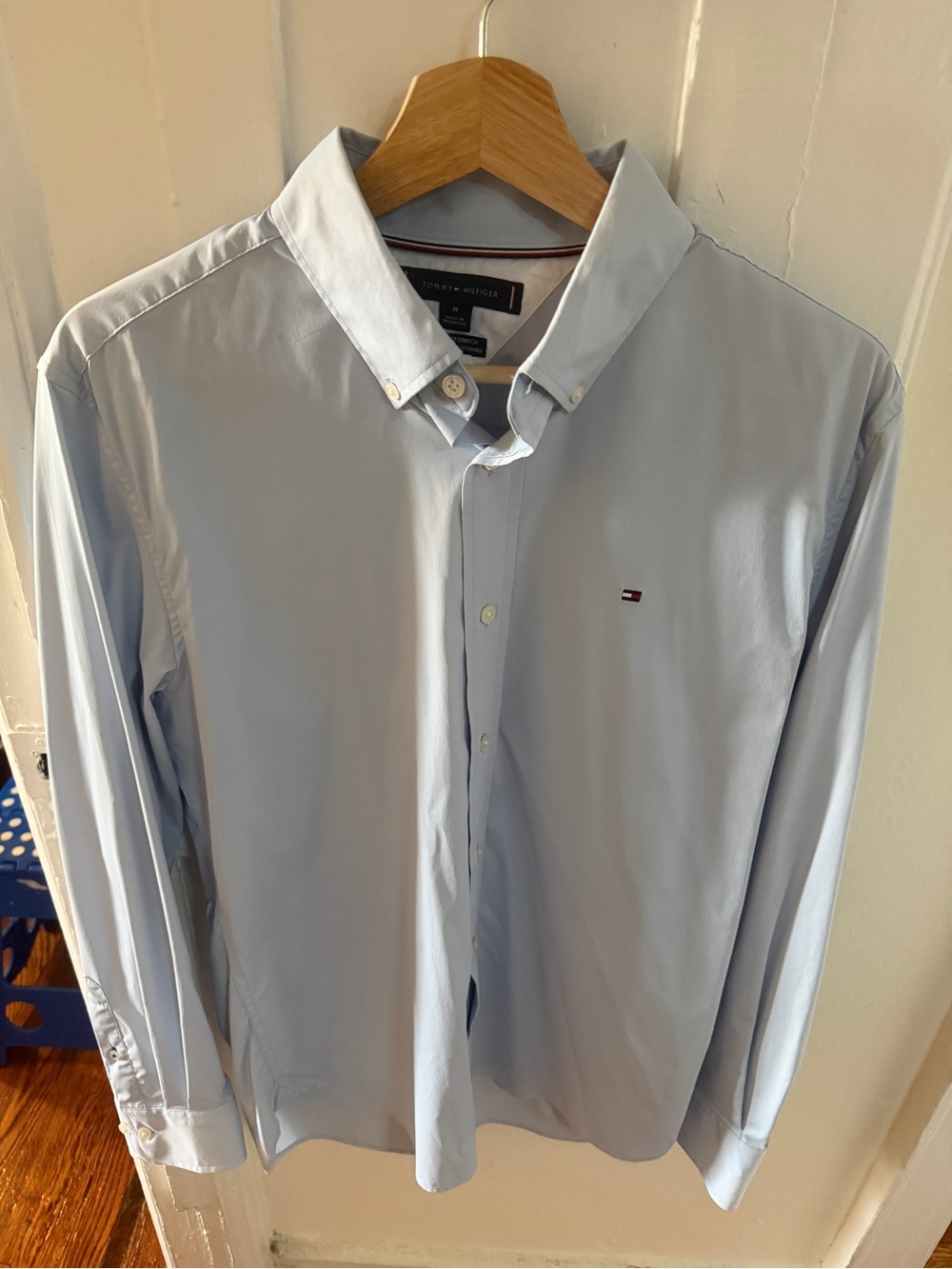 Tommy Hilfiger Pale Blue Button-Down Dress Shirt